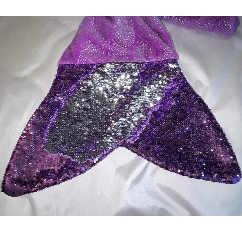 Mermaid Tail Blanket‎ - Color Changing Sequins - Super Soft inside